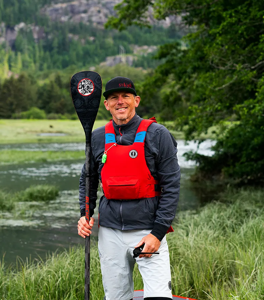 Guides standup paddleboard trips with Norm Hann Expeditions